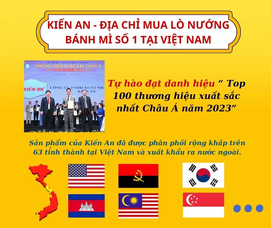 Kiến An - địa chỉ mua lò nướng bánh mì Kiến An số 1 tại Việt Nam